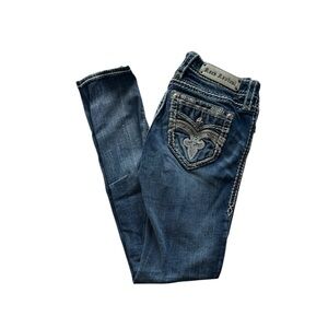 Rock Revival Women's Dark Blue Skinny Jeans